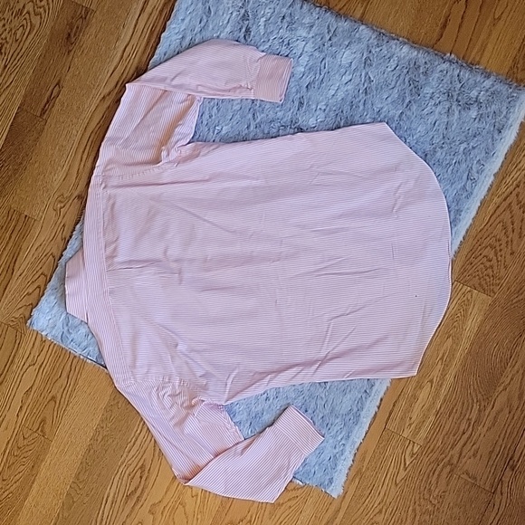 Ralph Lauren Orange/White Stripe Button Down Shirt, Men's Neck 15.5 Arm 33 - Picture 9 of 9